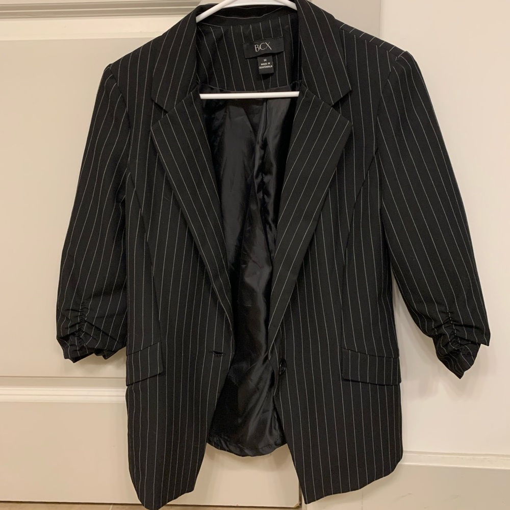 Black lined formal jacket